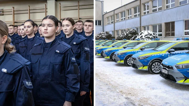 Łódź - policja z **129** nowymi funkcjonariuszami i **46** radiowozami - modernizacja floty i większa mobilność