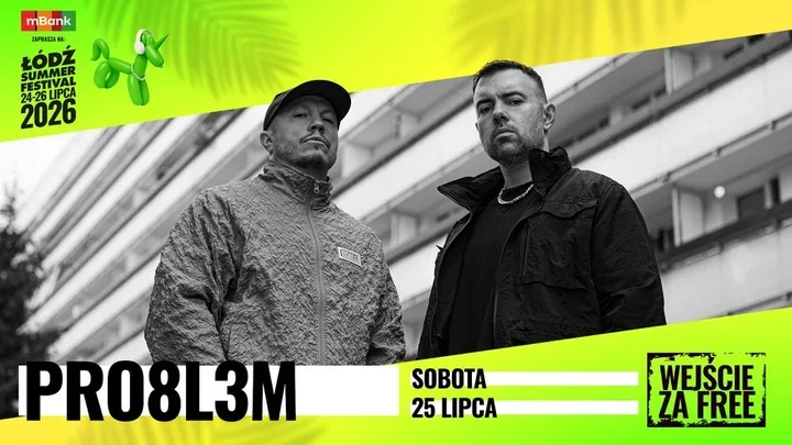 PRO8L3M wraca na Łódź Summer Festival – hip-hopowa wizja w plenerze na Łódzkich Błoniach