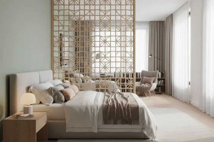 Ażurowa ścianka w sypialni – jak zyskać przestrzeń i zachować dopływ światła