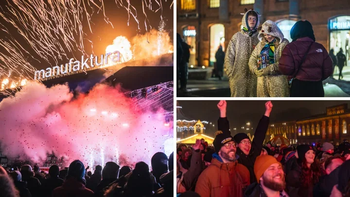 Tysiące łodzian na finale WOŚP - Światełko do Nieba w Manufakturze rozświetliło miasto