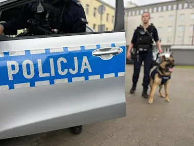 Agresywni zatrzymywani i pies służbowy - łódzcy policjanci trenowali interwencje
