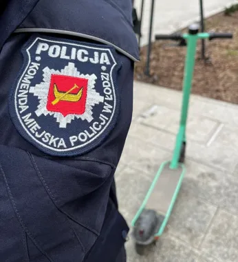 Hulajnoga już nie jest zabawką - łódzcy policjanci przypominają o zasadach