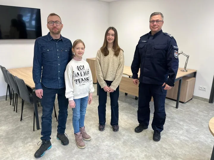 Voucher WOŚP zamienił się w dzień z policjantami w Komendzie w Łodzi