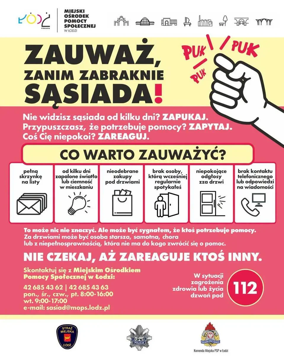 Plakat informujący o kampanii.