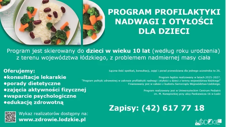 Pod opieką specjalistów – bezpłatny program przeciwdziałania nadwadze u dzieci w Łodzi