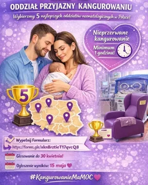 Szansa dla neonatologii w Łodzi – głos na oddział wspierający kangurowanie