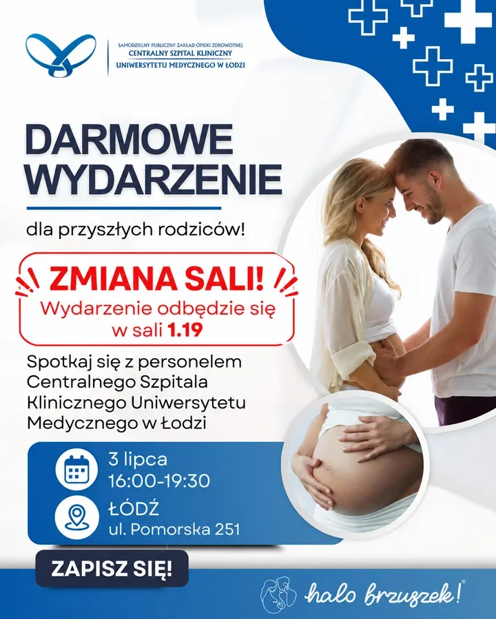 Halo Brzuszek przeniesione do sali 1.19. W CSK zmienia się wejście