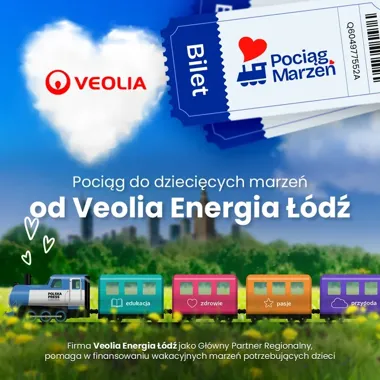 Pociąg Marzeń znów pomaga dzieciom. Veolia wspiera Fundację Gajusz